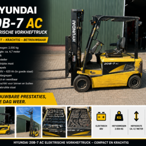 hyundai eclectische heftruck 20 B-7 AC