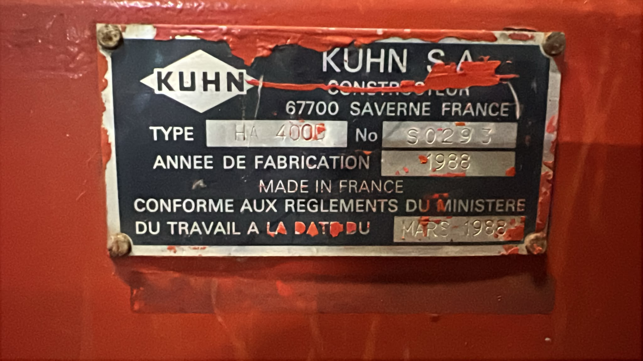 Kuhn HA 4000 rotorkopeg - Image 9